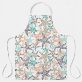 Delantal Aprón de patrón sin foco Starfish