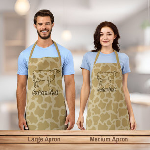 Delantal Apron de perfil de vaca