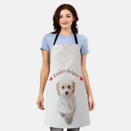 Delantal Apron de perro personalizado - Foto y texto Person
