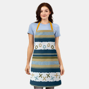 Delantal Aprón de Personalizable de Besos y Abrazos Índigo