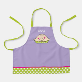 Delantal Apron de Pie Feliz Personalizado para chicas