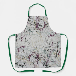 Delantal Apron de pintura de plaquetas abstractas coloridas