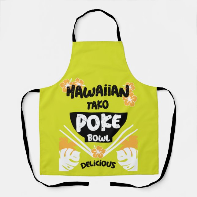Delantal Apron de Poke Bowl Tako (Anverso)
