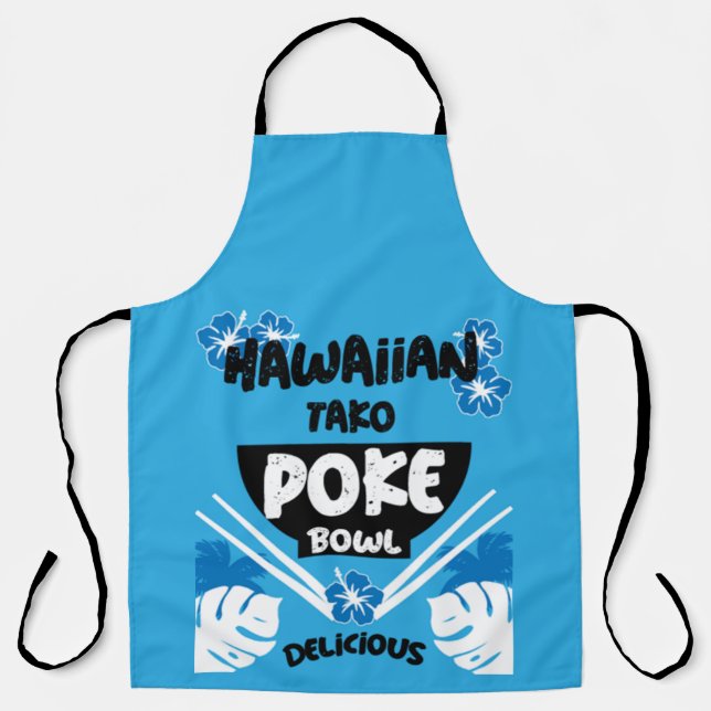 Delantal Apron de Poke Bowl Tako (Anverso)