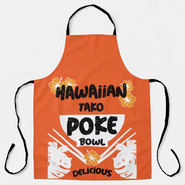 Delantal Apron de Poke Bowl Tako (Anverso)