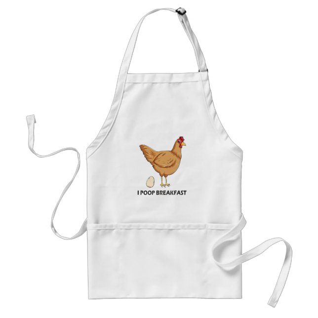 Delantal Apron de pollo humorístico (Frente)