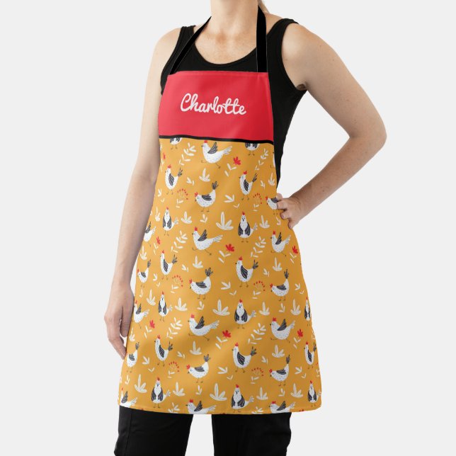 Delantal Apron de pollo lindo (in situ)