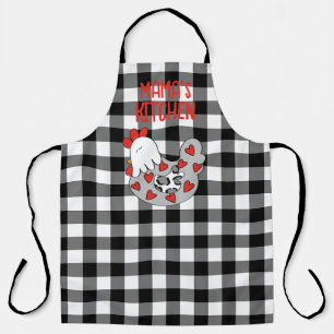 Delantal Apron de pollo personalizado con corazón