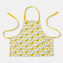 Apron de preparación de comida bananera Montessori