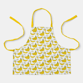 Delantal Apron de preparación de comida bananera Montessori