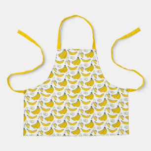 Delantal Apron de preparación de comida bananera Montessori