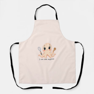 Delantal Apron de pulpo lindo - Puedo cocinar cualquier cos