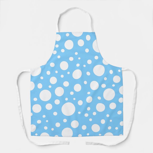 Delantal Apron de puntos azules (Anverso)