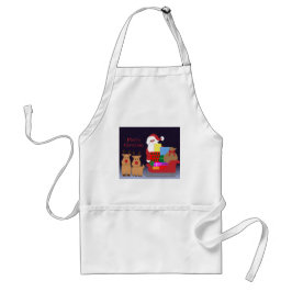 Delantal Apron de Santa y Navidades de renos