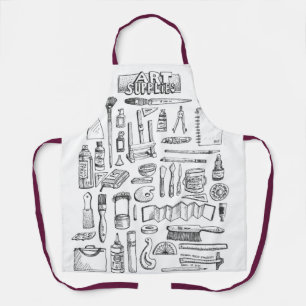 Delantal Apron de suministros de arte