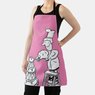 Delantal Apron de tarta gigante decorativo para crema de pa