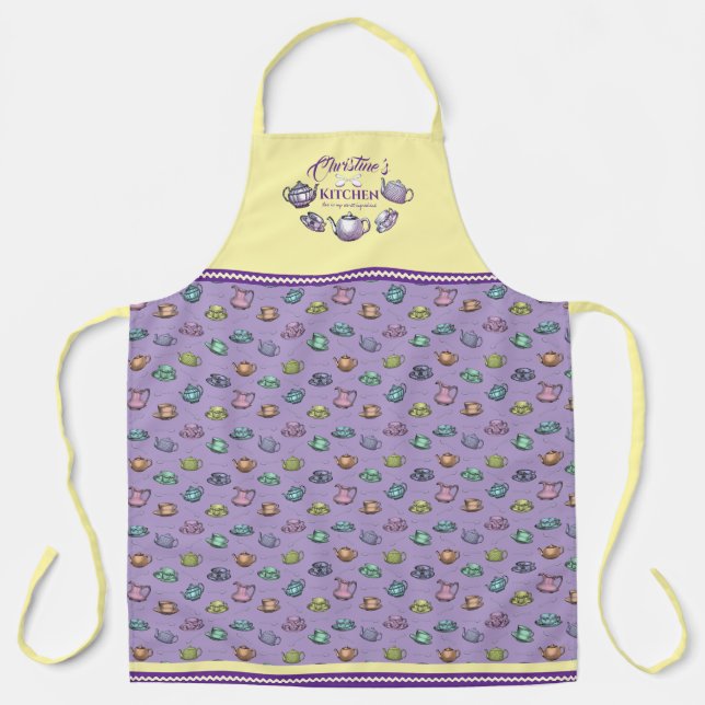 Delantal apron de taza de té (Anverso)