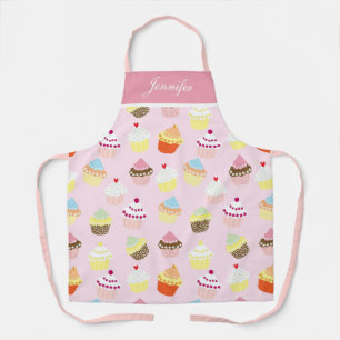 Delantal Apron de torta rosada para personalizados
