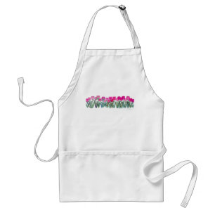 DELANTAL  APRON DE TULIPS DE PINTURA DE PRIMAVERA