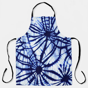 Delantal Apron de tye de patrón shibori