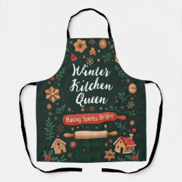 Delantal Apron de última hora de vacaciones en invierno con