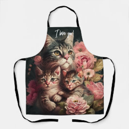 Delantal Apron de una felina felina para el día de la madre