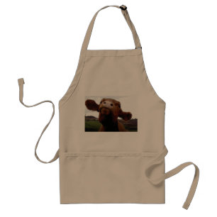 Delantal Apron de vaca de policía roja