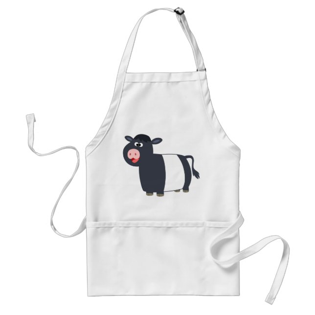 Delantal Apron de vaca gay feliz Personalizado escogido Gal (Frente)