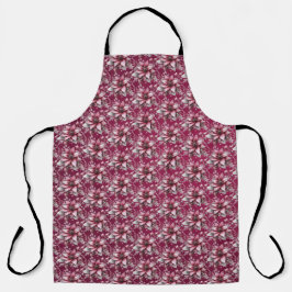 Delantal Apron de vacaciones de flores rosadas
