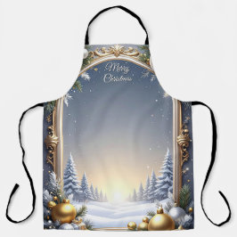 Delantal Apron de vacaciones de marco de navidades