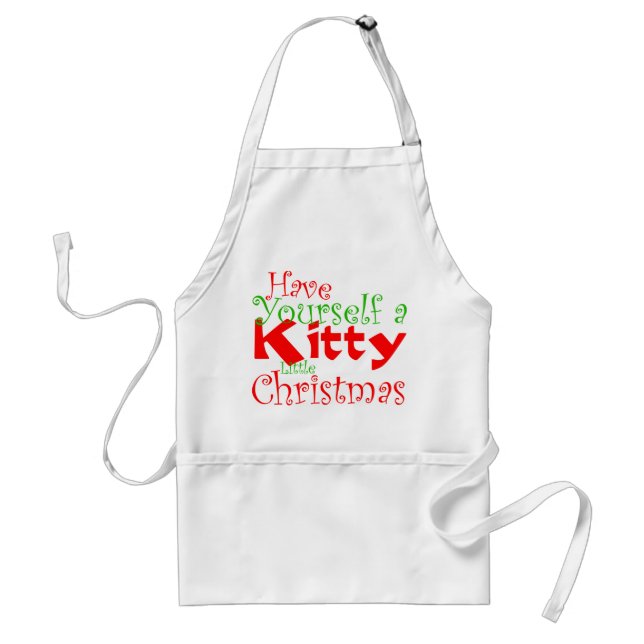 Delantal Apron de vacaciones de Navidades Kitty (Frente)