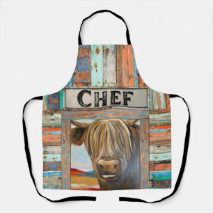 Delantal Apron de Vacas Altas, Chef Ruso Viejo