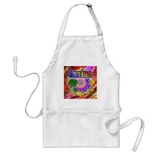 Delantal Apron de Venice Beach Tropical Friends