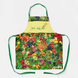 Delantal Apron de verduras saludables para chef de moda