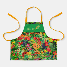Delantal Apron de verduras saludables para chef joven