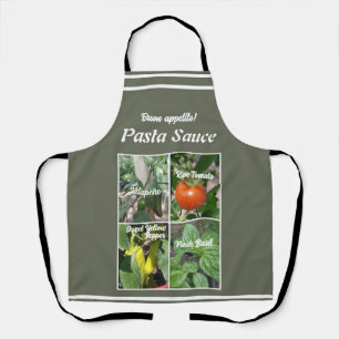 Delantal Apron De Verduras Y Hierbas