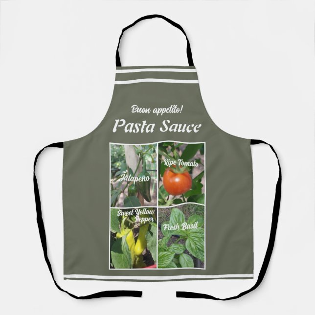 Delantal Apron De Verduras Y Hierbas (Anverso)