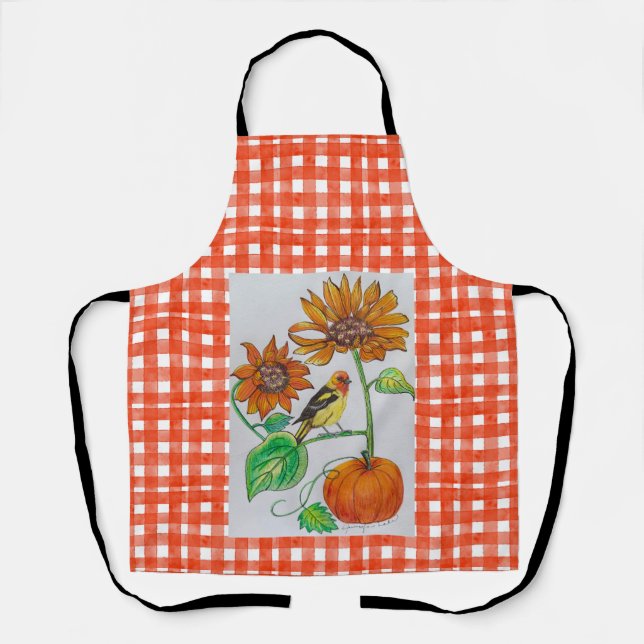 Delantal Apron de Western Tanager (Anverso)