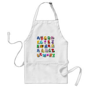Delantal apron del alfabeto educativo