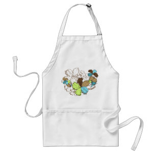Delantal Apron del chef Doodle Hibiscus