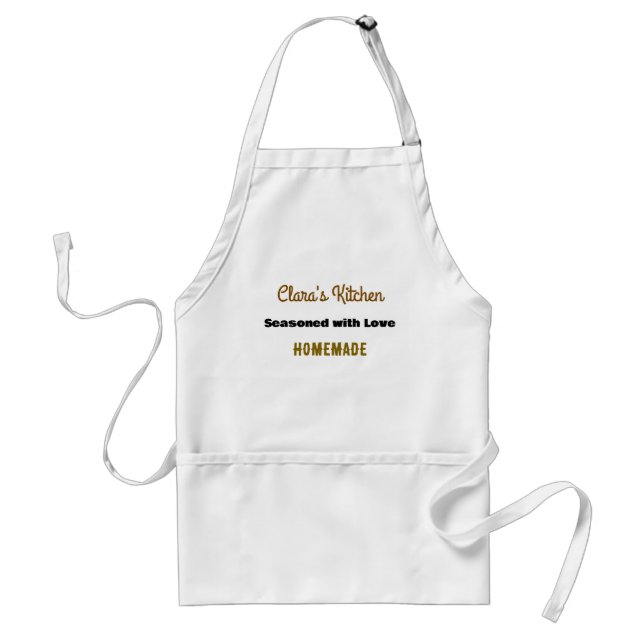 Delantal Apron del chef personalizable - hecho con amor (Frente)