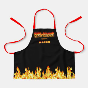 Delantal Apron del curso Grillmaster con su nombre en él
