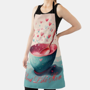 Delantal Apron del Día de la Madre - Hornear con amor - Cor