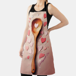 Delantal Apron del Día de la Madre - Hornear con amor - Cor