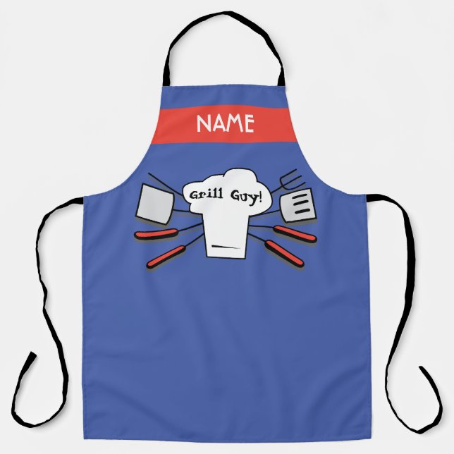 Delantal Apron del Día del Padre "Grill Guy" (Anverso)