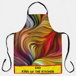 Delantal Apron del Día del Rey del Grill Padre - Personaliz