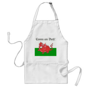 Delantal Apron del Dragón Rojo Gales Maldito personalizable