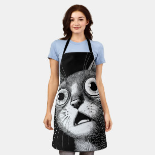 Delantal Apron del gato del retro capo caprichoso