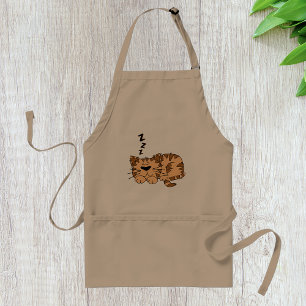 Delantal Apron del gato durmiendo