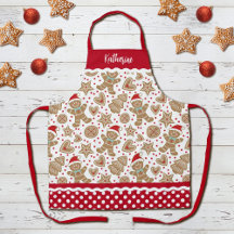 Apron del hombre del pan de jengibre de los Navida